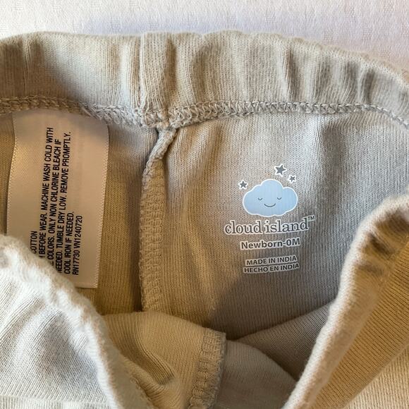 Set of 7 Cloud Island Baby Boy Shirts and Pants Long Sleeve size 0-3M Blue Gray - Picture 9 of 11